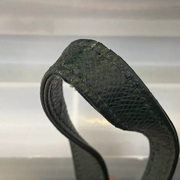 LOUIS VUITTON LV Logo BAIKAL Clutch Hand Bag Taiga Leather Epicea M30184 04YE051 - Picture 8 of 16